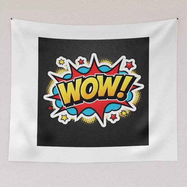 Item preview, WOW Comic Pop Art Explosion Sticker | Retro Comic Speech Bubble | Bold Vintage Cartoon Aesthetic  designed and sold by ZenGrowth4.
