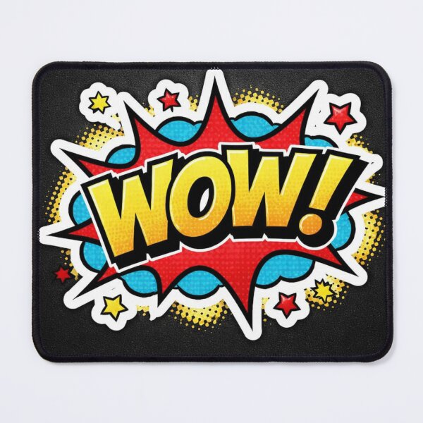 Item preview, WOW Comic Pop Art Explosion Sticker | Retro Comic Speech Bubble | Bold Vintage Cartoon Aesthetic designed and sold by ZenGrowth4.