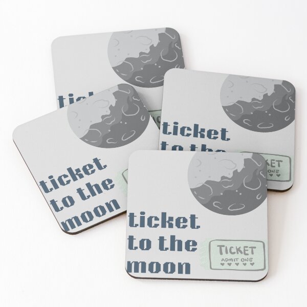 Item preview, ticket to the moon designed and sold by xuecrafts.