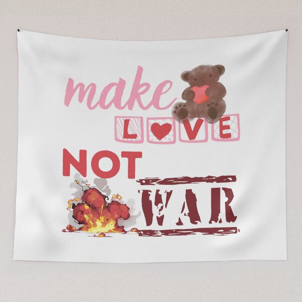Item preview, Make Love Not War Iran USA Israel  designed and sold by ReuvenStore.