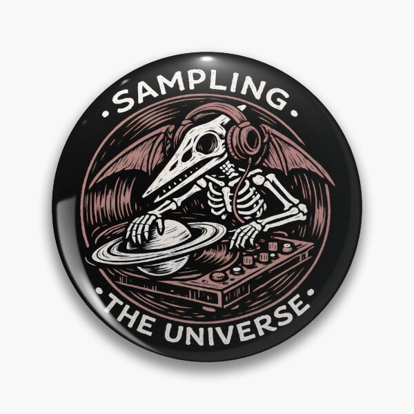 Item preview, Sampling The Universe Skeleton Bird DJ designed and sold by SplashTastic.