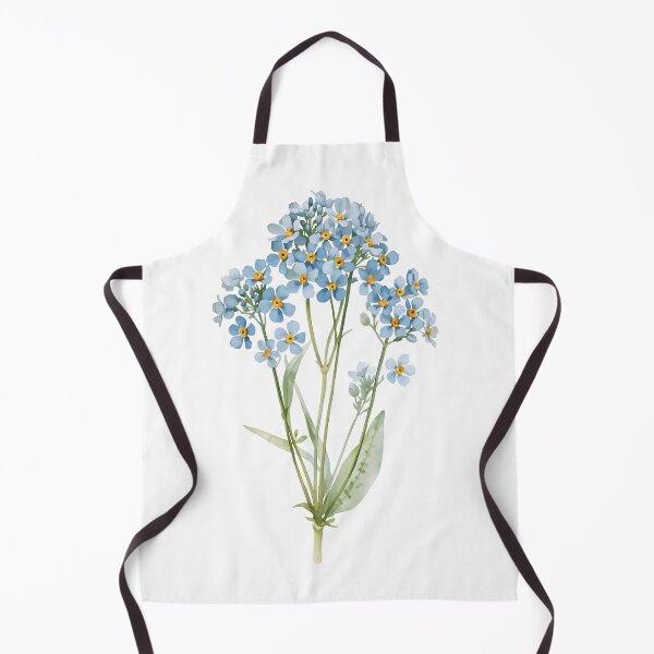 Item preview, Blue forget-me-not flowers watercolor designed and sold by uunaa.