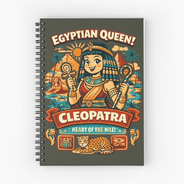 Item preview, Cleopatra Heart of the Nile – Egyptian Queen Retro Pop Art  designed and sold by Teeseas Wave.