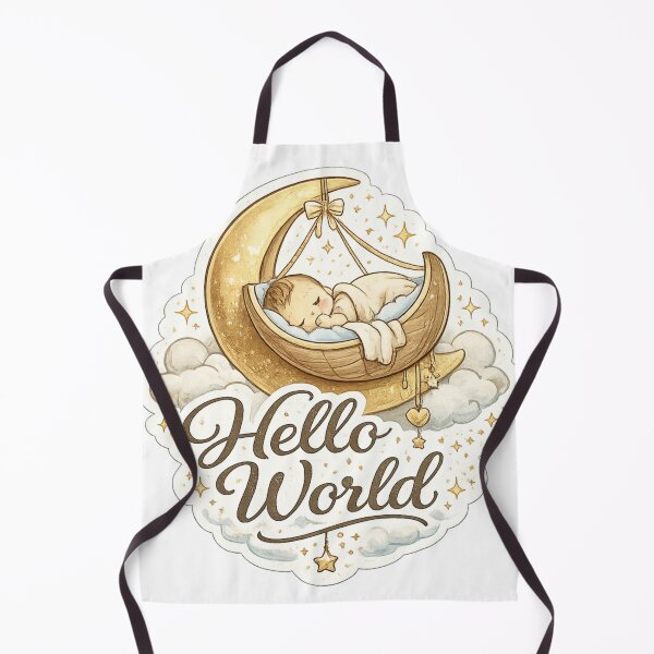 Artikelvorschau, Hello World Baby Moon Nursery Newborn Design entworfen und verkauft von CLOUTKULT.