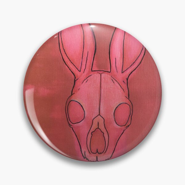 Item preview, Pink Rabbit Skull Painting designed and sold by lexiscolours.