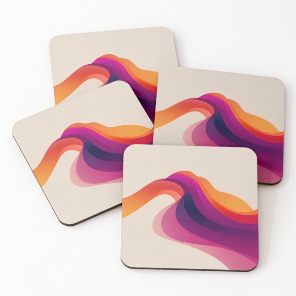 Item preview, Elegant Warm Gradient Wave Abstract designed and sold by EK-World.