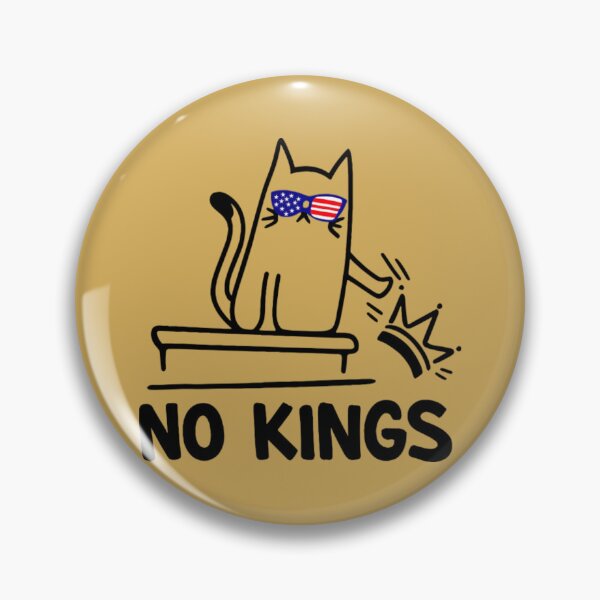 Item preview, No Kings Cat USA Sunglasses Anti Trump Funny Protest Democracy Design designed and sold by kittens2doggy.