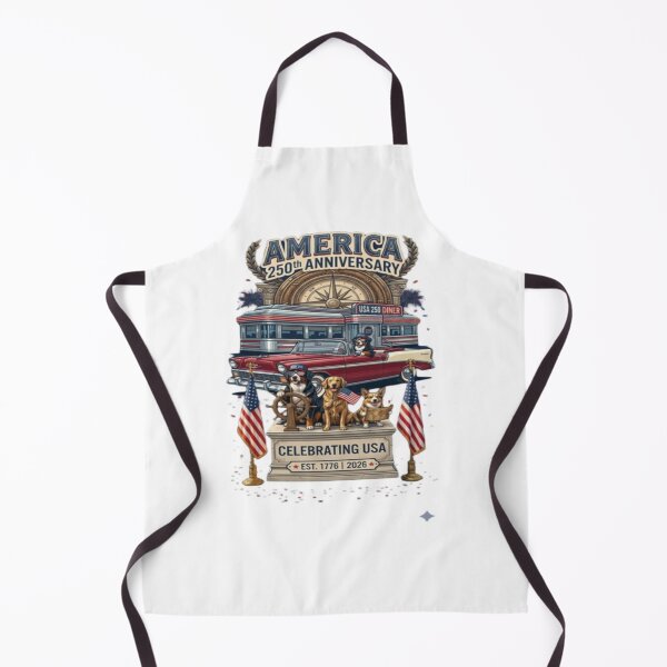 Item preview, Retro America 250th Anniversary Dog Road Trip designed and sold by BSL-STORE.