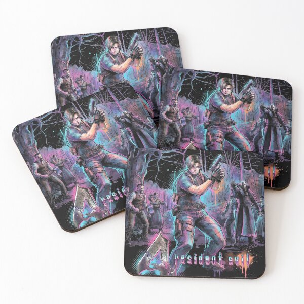 Item preview, Resident Evil 4 Leon s Kennedy Zombie Retro Box Art Fan Illustration designed and sold by Senpaiwaves.