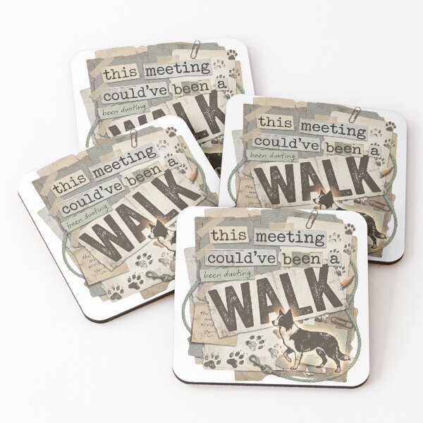 Item preview, This Meeting Could’ve Been a Walk Border Collie  designed and sold by CulturalCurios.
