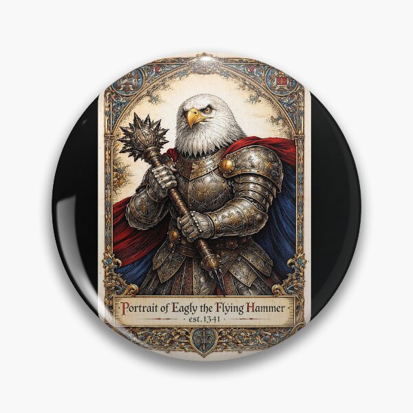 Item preview, Portrait of 'Eagly the Flying Hammer' the very brutal designed and sold by NubesDesignCH.