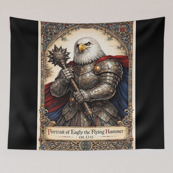 Item preview, Portrait of 'Eagly the Flying Hammer' the very brutal designed and sold by NubesDesignCH.