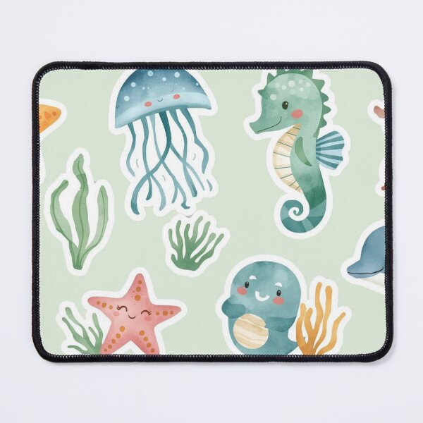 Item preview, Cute Ocean Creatures  designed and sold by LoopyPop.