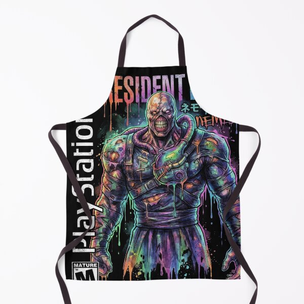 Item preview, Resident Evil 3 PS1 Leon and Claire Retro Cover Fan Design designed and sold by Senpaiwaves.