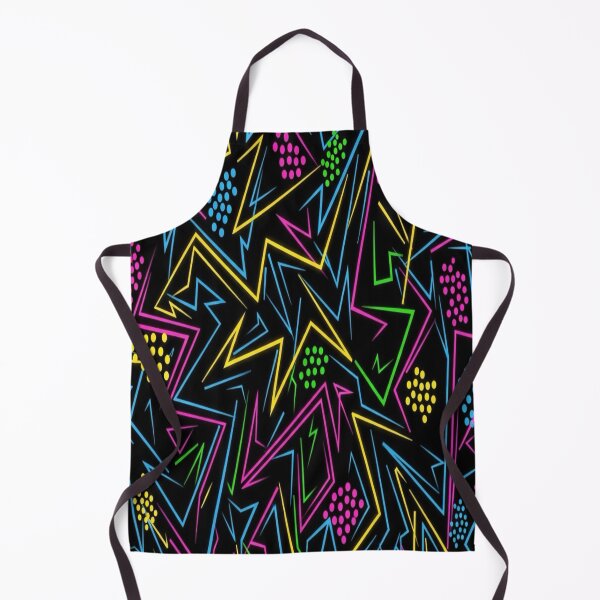 Item preview, Retro Arcade Neon Zigzag Geometric Pattern designed and sold by ARYAM..