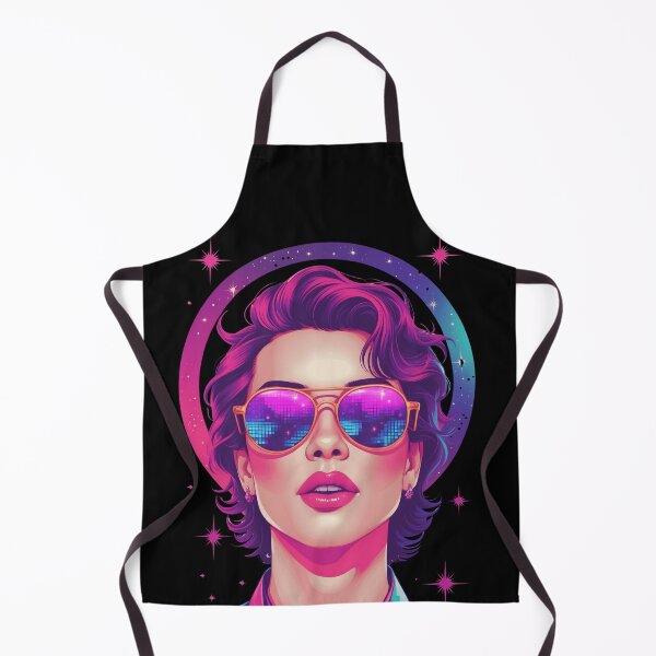 Item preview, Neon Retro 80s – Design 02 Retro 80s Neon Synthwave Girl designed and sold by NK-Studios .