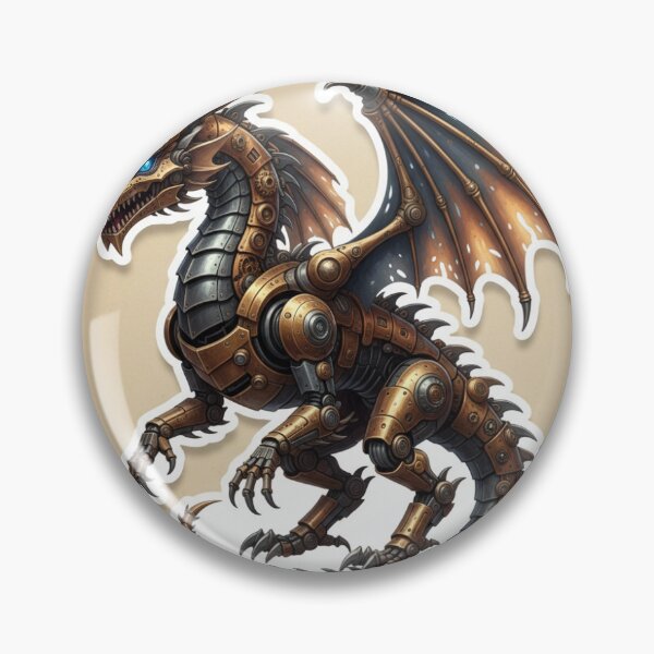 Item preview, Steampunk Mechanical Dragon Sticker designed and sold by Chauhanm.