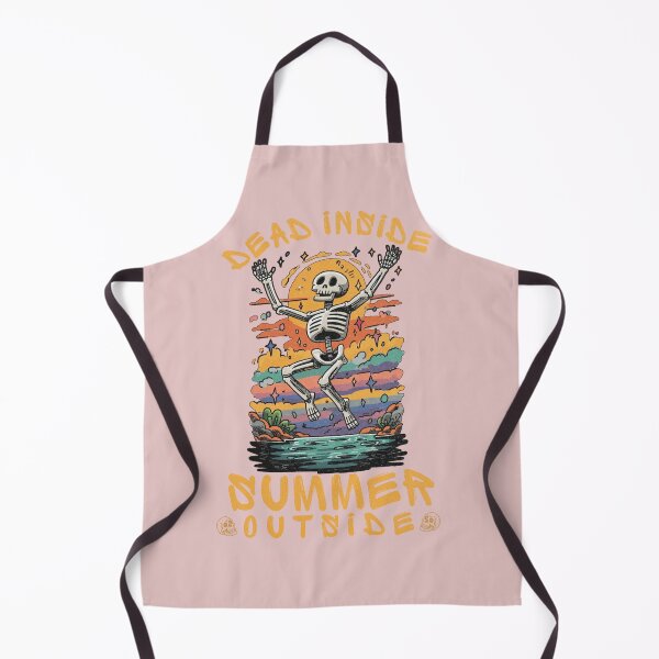 Item preview, Dead Inside Summer Outside Funny Skeleton Beach Vibes Retro Sunset designed and sold by Region.
