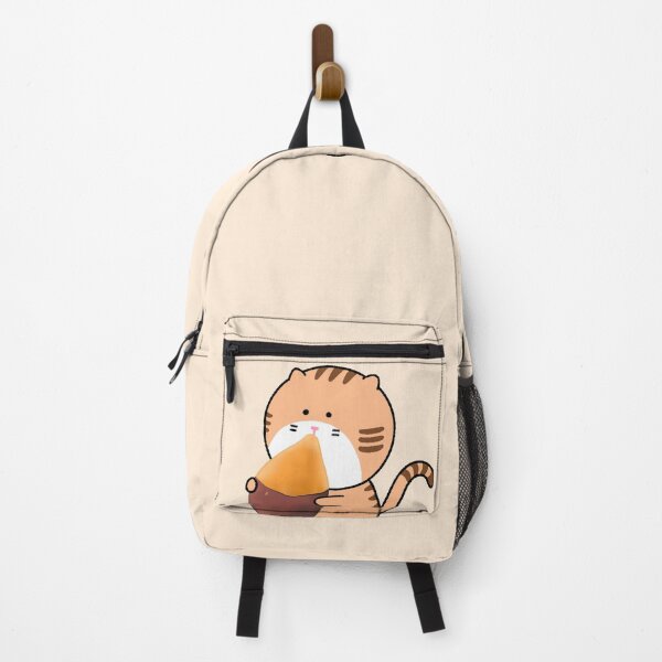 Item preview, Cute Orange Tabby Cat Eating Roasted Sweet Potato designed and sold by ubborn.