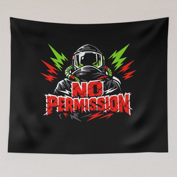 Item preview, No Permission – Cyberpunk Streetwear Graphic | Gamer Tech Futuristic Design designed and sold by JonelCrafts.