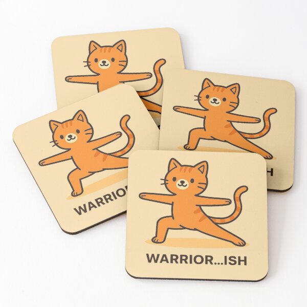 Item preview, Warrior-ish Yoga Cat – Funny Kawaii Orange Kitty designed and sold by Aloloco.