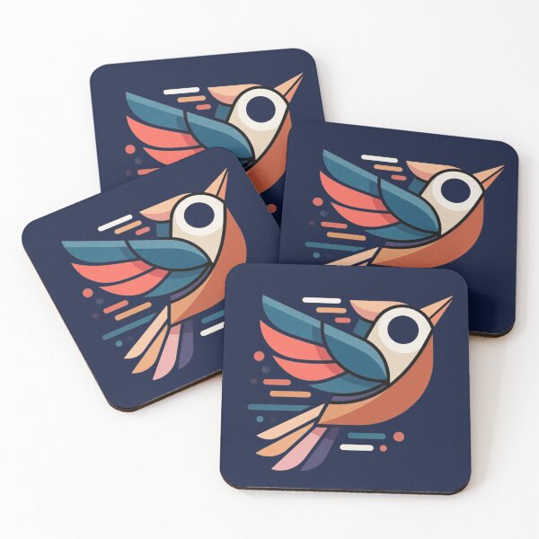 Item preview, Geometric Bird – Neon Flight Design designed and sold by Dogandesighn.
