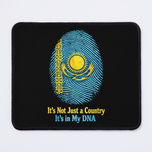 Item preview, Kazakhstan DNA Fingerprint - Proud Roots Flag designed and sold by Pineapple-Tree.