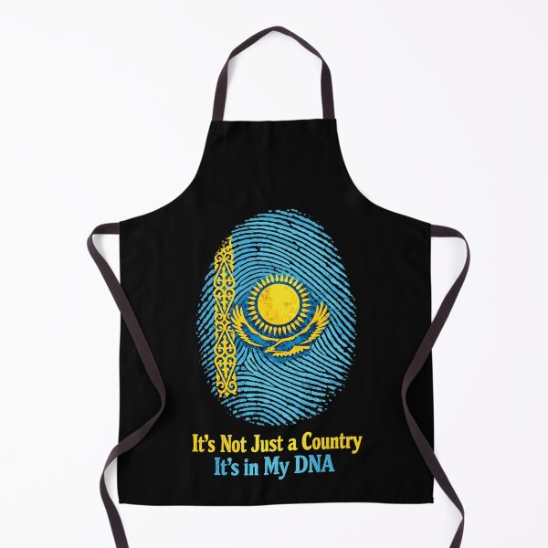 Item preview, Kazakhstan DNA Fingerprint - Proud Roots Flag designed and sold by Pineapple-Tree.