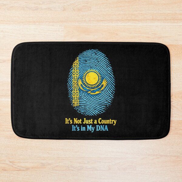 Item preview, Kazakhstan DNA Fingerprint - Proud Roots Flag designed and sold by Pineapple-Tree.