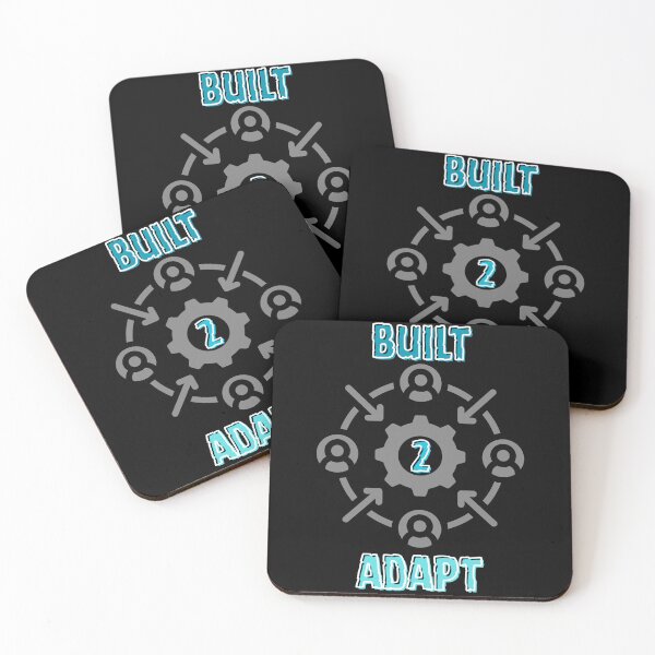 Item preview, Built To Adapt Motivational Quote Gear designed and sold by Snedsdigital.
