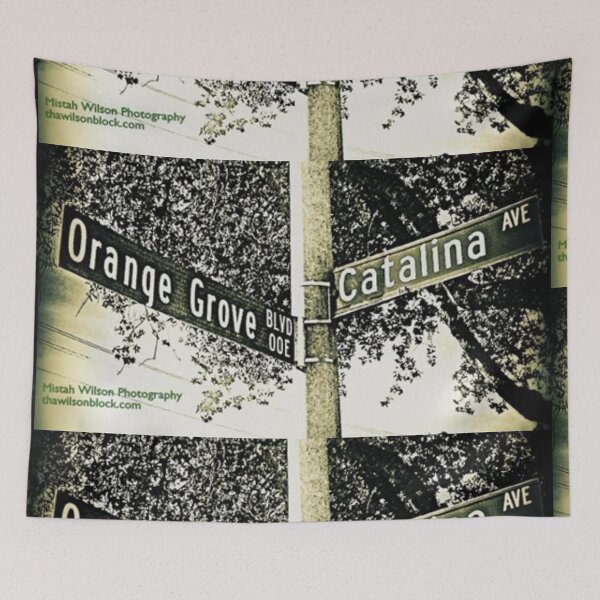 Item preview, Orange Grove Boulevard & Catalina Avenue, Pasadena, CA by Mistah Wilson designed and sold by The Street Sign Store.