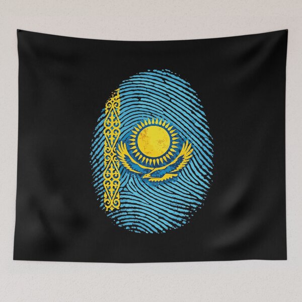 Item preview, Kazakhstan Fingerprint - Flag & Homeland Roots designed and sold by Pineapple-Tree.