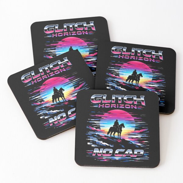 Item preview, Glitch Horizon No Cap Retro Synthwave designed and sold by SplashTastic.