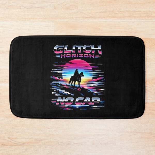Item preview, Glitch Horizon No Cap Retro Synthwave designed and sold by SplashTastic.