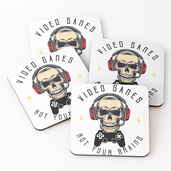 Item preview, Video Games Rot Your Brains Skull designed and sold by ReuvenStore.