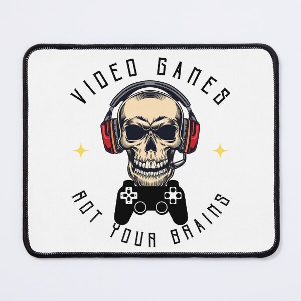 Item preview, Video Games Rot Your Brains Skull designed and sold by ReuvenStore.