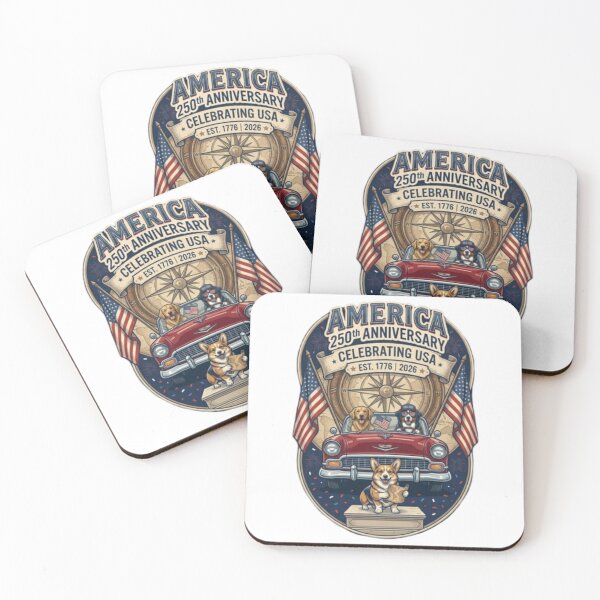 Item preview, USA 250th Anniversary Dog Squad Retro Car Trip designed and sold by BSL-STORE.