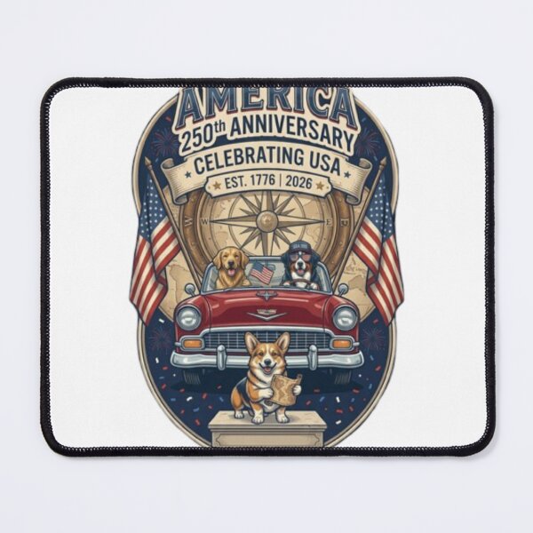 Item preview, USA 250th Anniversary Dog Squad Retro Car Trip designed and sold by BSL-STORE.