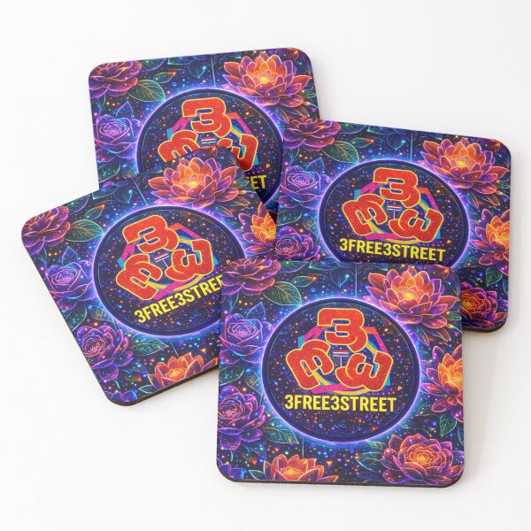 Item preview, Cosmic Neon Lotus Bloom – Psychedelic Floral Street Art Emblem designed and sold by 3free3street - Neon & Graffiti Digital Art.