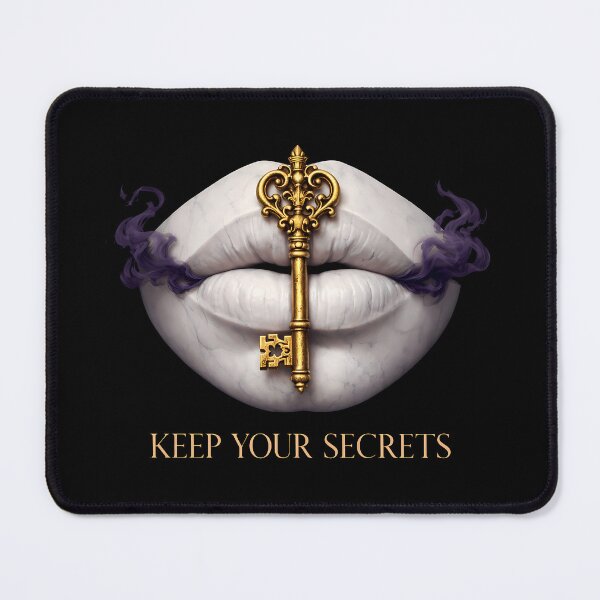 Item preview, Surreal Marble Lips Gold Key Secret Graphic designed and sold by agearb.