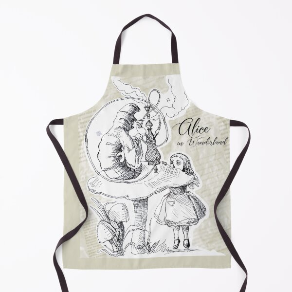 Item preview, Alice in Wonderland - Caterpillar Talking With Alice (ink drawing by ACCI) designed and sold by VanyssaGraphics.