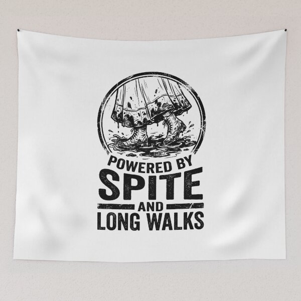 Item preview, Pride and Prejudice Powered By Spite And Long Walks Vintage Grunge Shirt designed and sold by Fenay Designs.