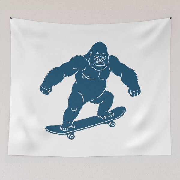 Item preview, The Joyride : Indigo Gorilla Skateboarding - Bold Graphic designed and sold by j-touch-bold.