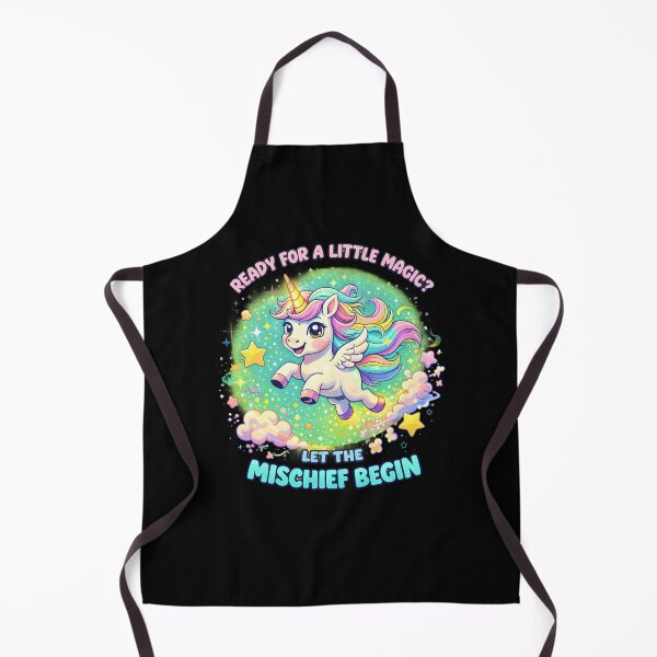 Item preview, Ready for the magic let the mischief begin unicorn sparkles fart funny rainbow art designed and sold by trendie-tees.
