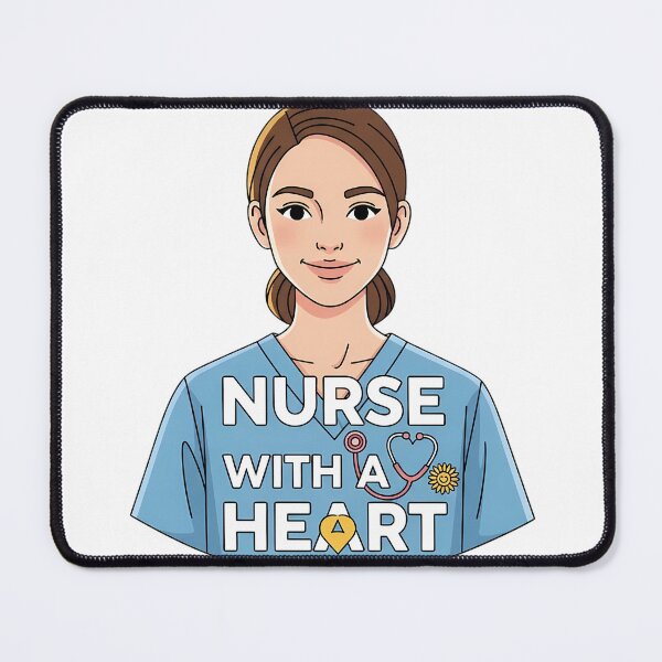 Item preview, Nurse With Heart Stethoscope designed and sold by pumsquare.