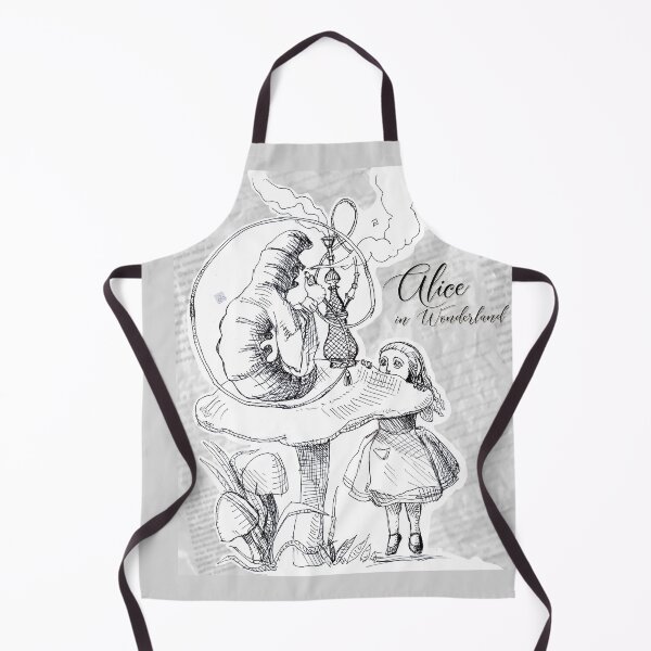 Item preview, Alice in Wonderland - Caterpillar Talking With Alice (ink drawing by ACCI) designed and sold by VanyssaGraphics.