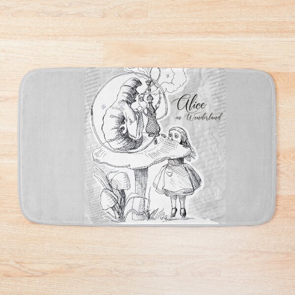 Item preview, Alice in Wonderland - Caterpillar Talking With Alice (ink drawing by ACCI) designed and sold by VanyssaGraphics.