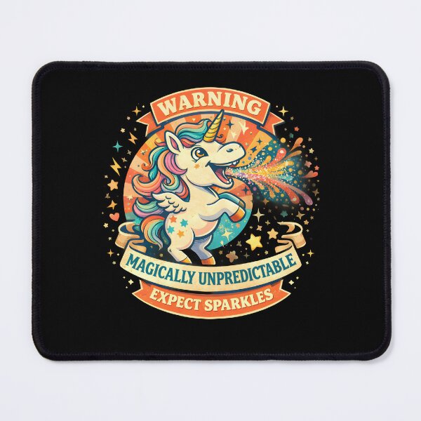 Item preview, Warning magically unpredictable expect sparkles unicorn sparkles fart funny rainbow art designed and sold by trendie-tees.