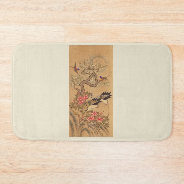 Item preview, Feng Shui Peony and Cranes Art Print for Wealth and Longevity designed and sold by allpalgo.