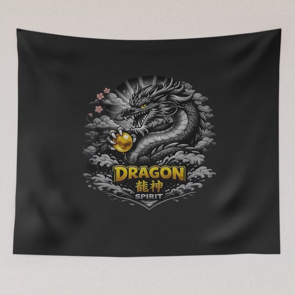 Artikelvorschau, Drachengeist – Japanisches mythisches Drachendesign entworfen und verkauft von Dragon-Samurai.